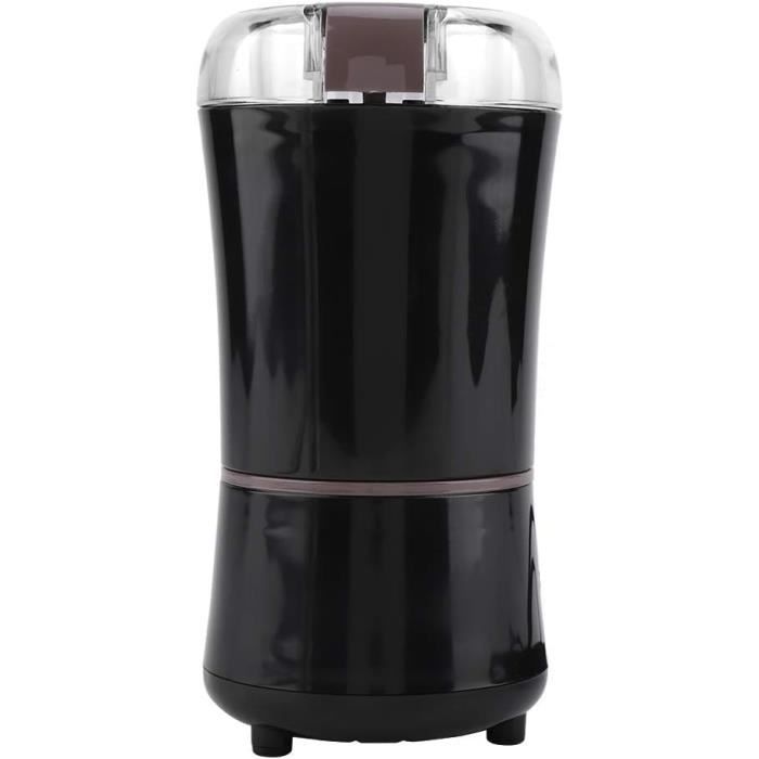 Moulin à Graines De Lin Moulin à Café électrique VCKHRRY 400W - 100g Capacité, 4 Lames Inox, Gobelet Amovible Broyeur Grains épices