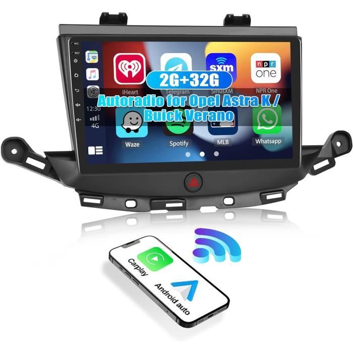 Autoradio Android 13 Pour Opel Astra K / Buick Verano 2015-2019 - Écran Tactile 9", 4Go RAM, 64Go ROM - CarPlay/Android Auto Sans Fil, GPS, Caméra Recul - 5