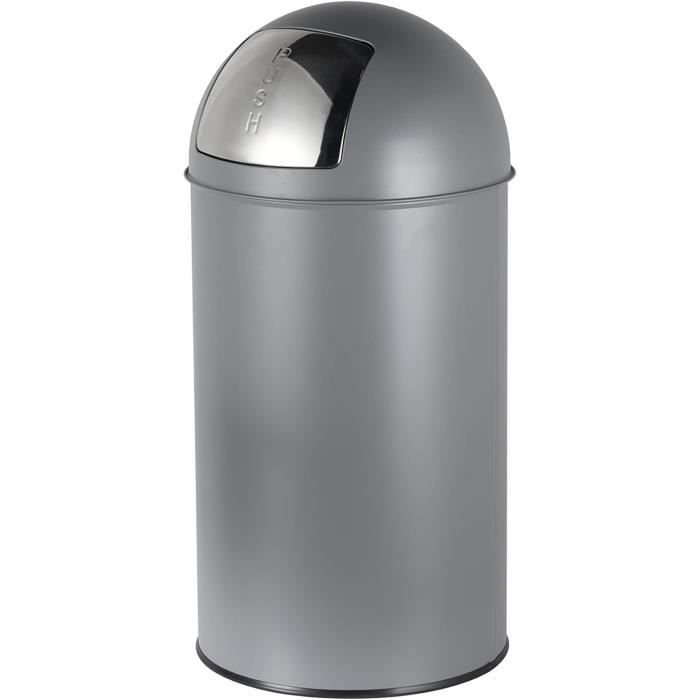 Poubelle Sur Pied RELOVE 30L Acier Inoxydable – Design Élégant Avec Cendrier, Intérieur Amovible, Parfaite Pour Extérieur & Hôtel !