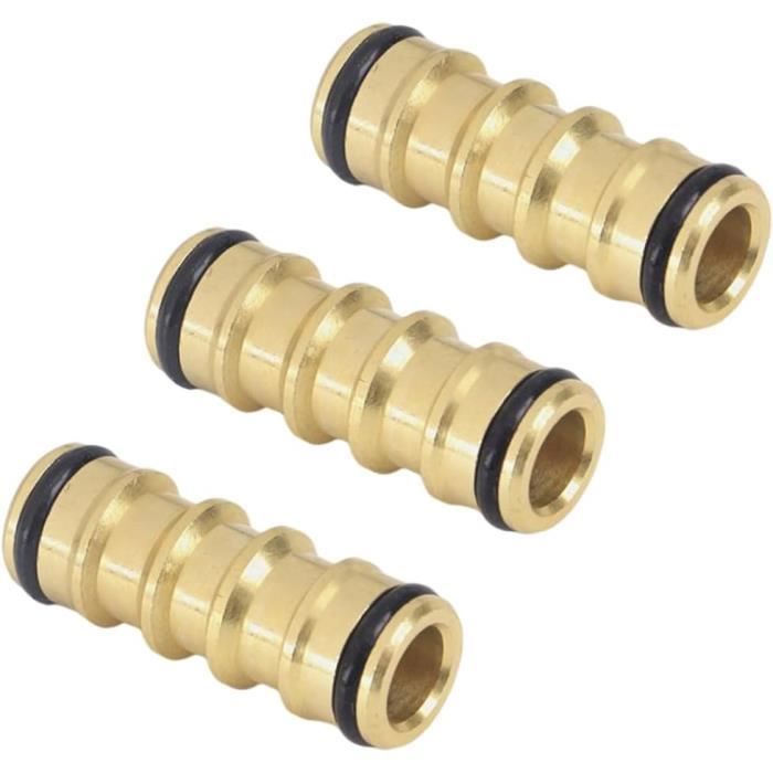 Raccord Tuyau D'arrosage Laiton Raccord Rapide 1/2" Connecteur Tuyau Eau Dispositif De Passage De Leau Guazhuni 6 Pice 66347289