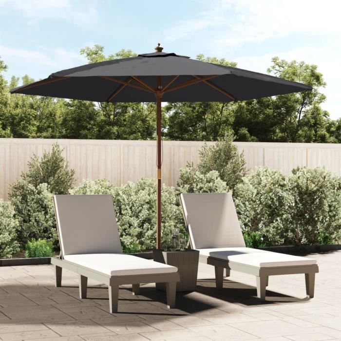 vidaXL Parasol de jardin 299x240 cm - vue 2