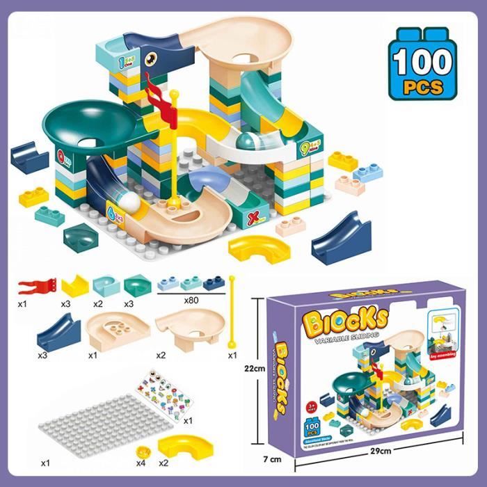 Circuit De Billes Construction Pour Enfants - Jeu De Labyrinthe Et Toboggan à Billes, 4 à 9 Ans, Plusieurs Tailles