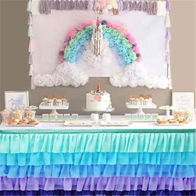 Jupe de 2025 table tulle bleu