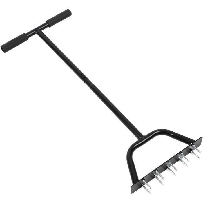 Aérateur De Pelouse 2 En 1 Luolety – Aérateur à Carottage Et Piquets, Poignée En T, Pour Sols Compacts (dimensions 94 Cm)