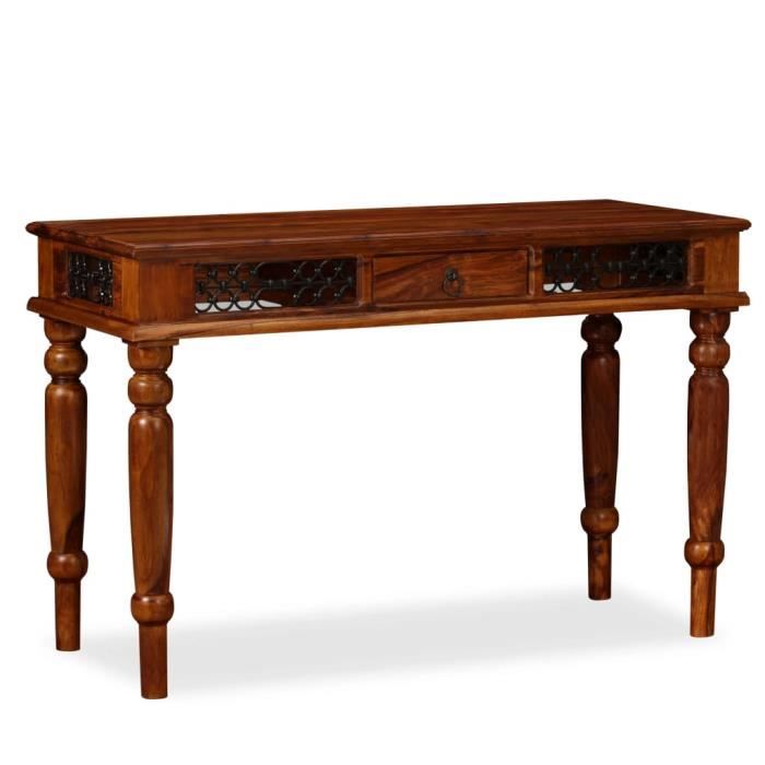 Dbaiyi-Ddis Table d'écriture Bois massif de Sesham 120 x 50 x 76 cm ...