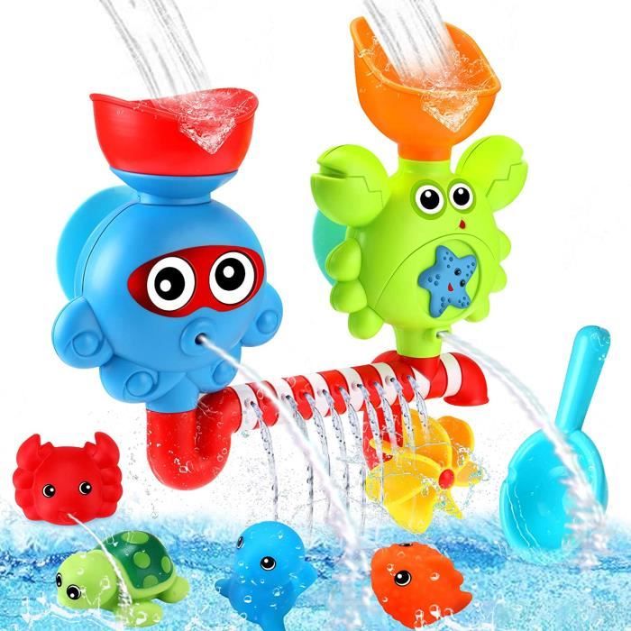 Jeux de Bain bebe 1 2 ans Jouets de bain pour tout-petits enfant en bas âge  salle de bain baignoire jouets tasse bateau 34 Pièces - Cdiscount  Puériculture & Eveil bébé