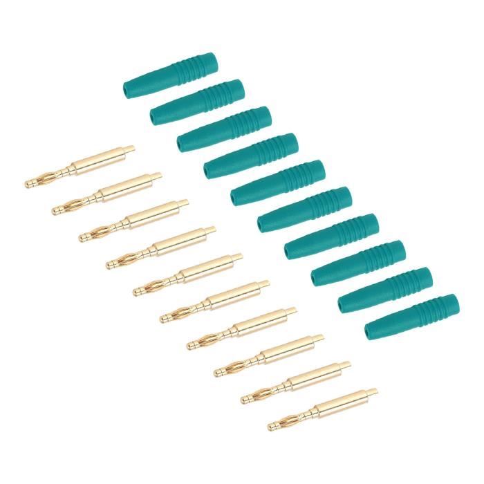 Câbles De Mesure DIY – Fiche Banane 4mm Vers Pince Croco – Lot De 2 (Noir/Rouge)