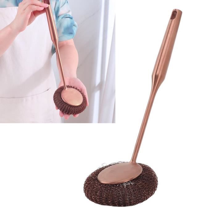 Brosse à Vaisselle à Long Manche En Sisal Naturel - Outil De Nettoyage De Cuisine Ecologique~p183609595