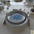 Assiette plate Bakir turquoise - D 24 cm-1