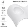 4pcs Ceramic Coupe d'œufs à la maison Tasse d'œuf Porte-œufs Céramique pour restaurant de l'hôtel coquetier service de table-1