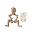 18inch Reborn Poup de poupée DIY LIFELITIE RECORN Bébé Full Limbs Self Assemblée Soft Vinyle Simulation Sleeping-1