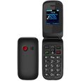 Téléphone mobile à clapet avec appel d'urgence, Bluetooth et Dual SIM : XL-949-1