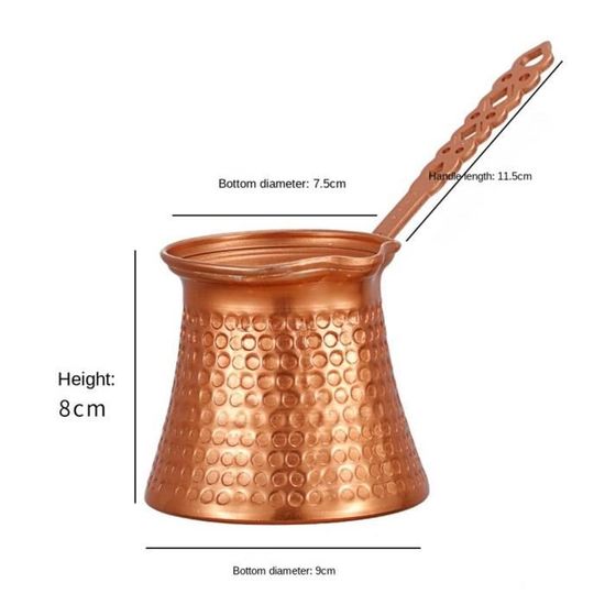 Pot à café turc Mar Yam aluminium bec verseur pratique, poignée bakélite Pot à café turc Mar Yam aluminium bec verseur pratique, poignée bakélite