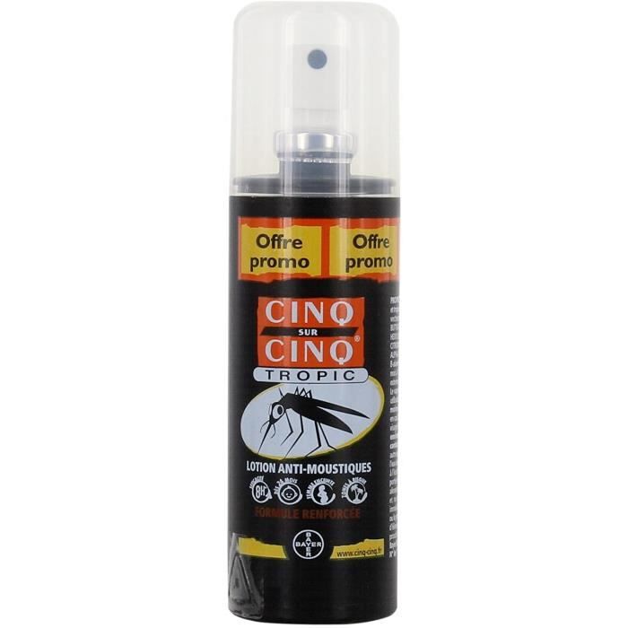 Cinq sur Cinq kit haute protection tropic lotion anti-moustiques 75ml +  spray vêtements 100ml - Pharmacie en ligne