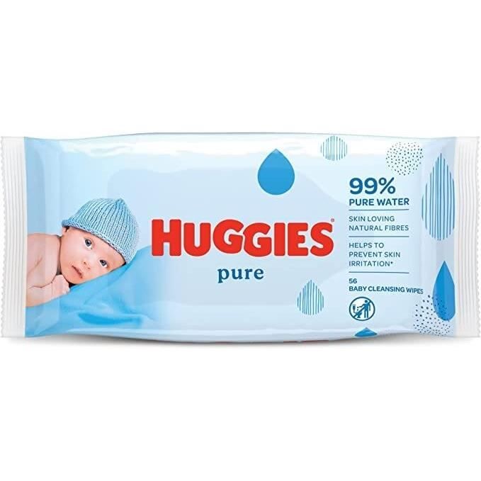 Lingettes Huggies - Pure Extra Care - 56 x 8 pièces - (448