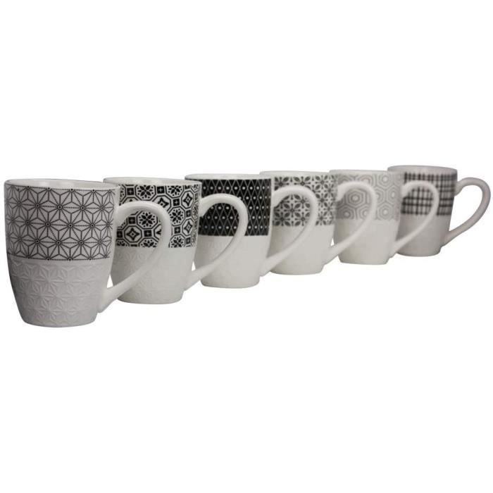 Lot de 6 mugs design 2, KOMAE