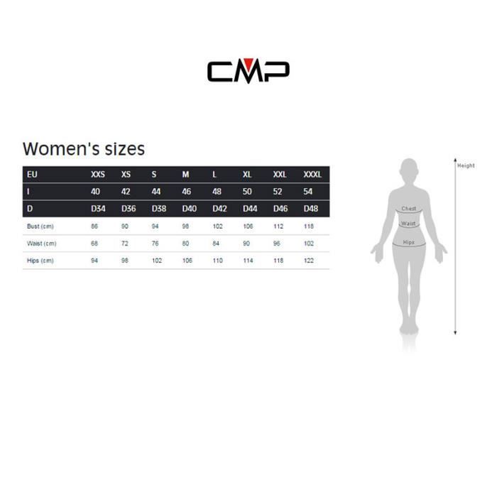 Pantalons de ski femme CMP Stretch Pants - Noir - Imperméabilité Pantalons de ski femme CMP Stretch Pants - Noir - Imperméabilité