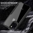 Coque Pour iPhone 11 Pro Max Bumper Hybride Rigide Antichoc Noir-2