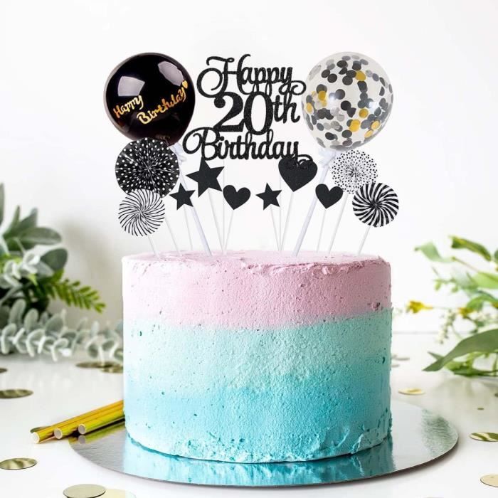 24 Décorations Cupcakes "Bonne Fête Papa" Blumomon - Paillettes