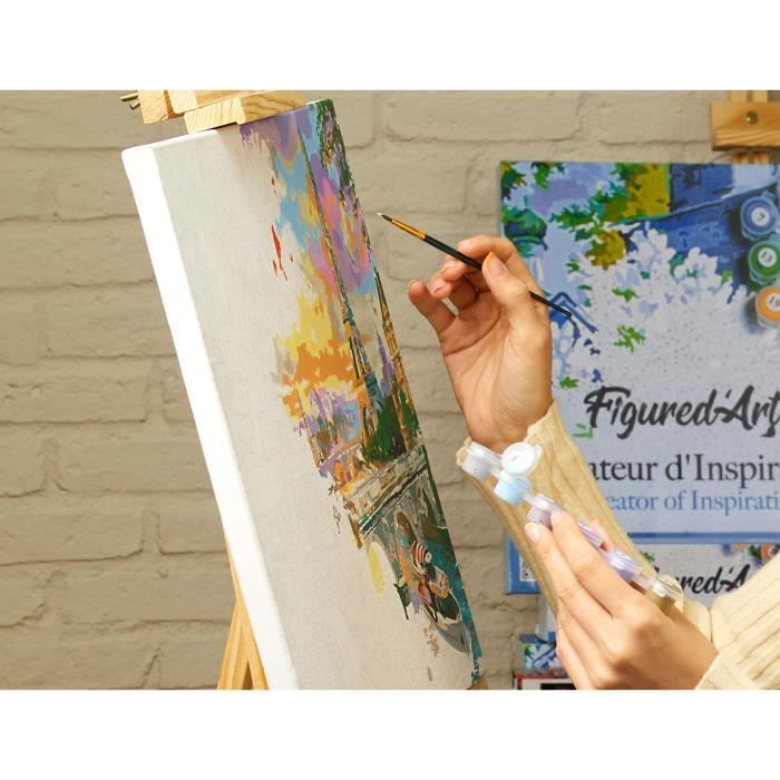 Peinture Par Numéro Figured’Art – Iris De Van Gogh – 40x50 Cm Sans Châssis – Kit Complet – Loisir Créatif