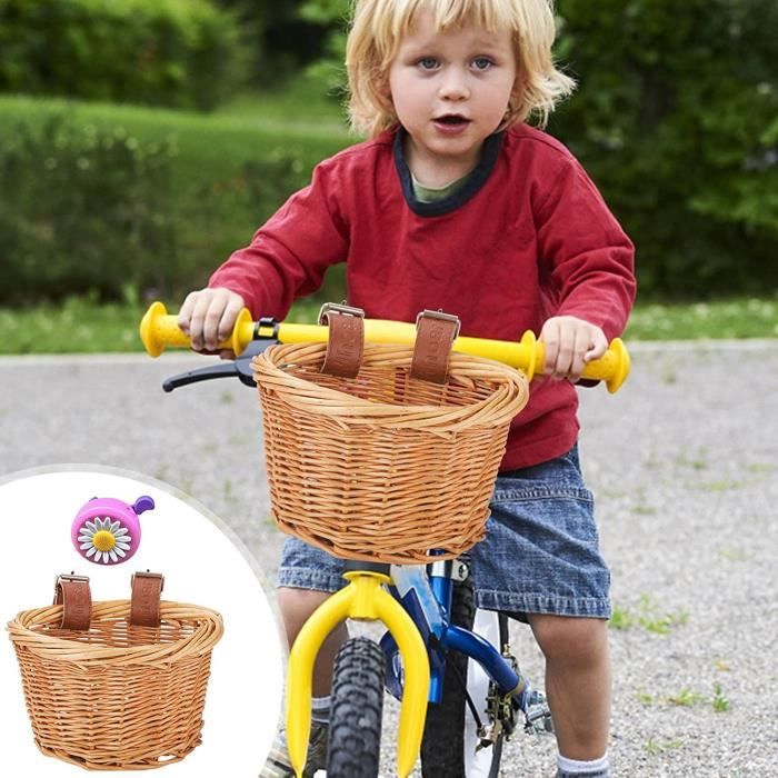 Panier de vélo pour enfants, panier pour enfants, panier de vélo, panier de  vélo en osier, panier avant vélo enfant, accessoires de vélo -  Canada