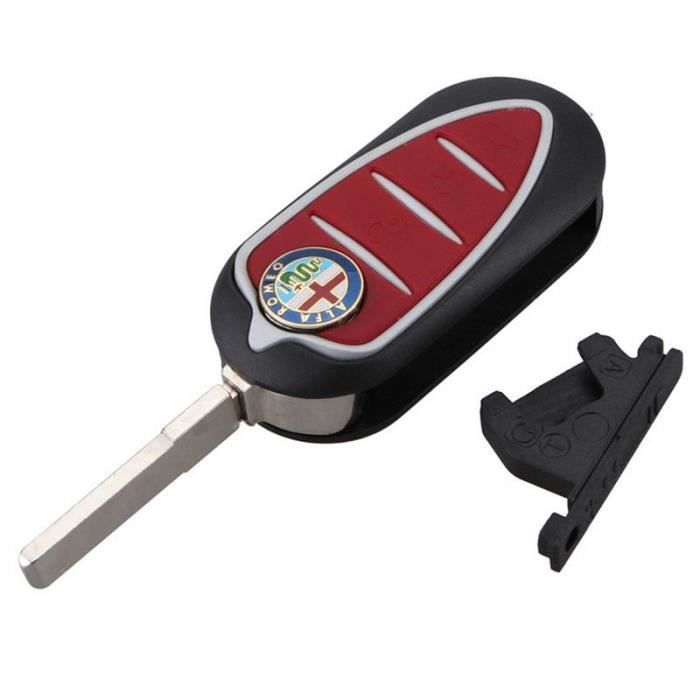 Coque clé,Pour Alfa Romeo porte clés 147, porte clé en cuir 1 pièce,  portefeuille avec clé, fermeture éclair - Type Alfa Romeo - Cdiscount Auto
