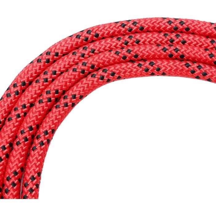 Corde Prusik Polyester 60 Cm – Diamètre 16 Mm, Double Tresse, Boucle Pré-cousue, Pour Escalade Et Sauvetage