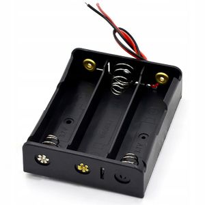 Adaptateur De Piles 3x Vers 18650 - Support Cylindrique En Plastique Et Métal - Pour Lampe Torche/Projecteur - Diamètre 21,2 Mm X 64,8 Mm