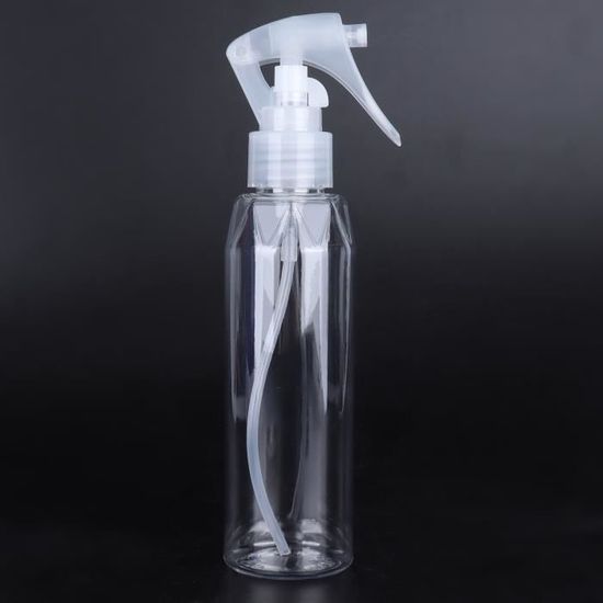 Sonew Flacon pulvérisateur, flacon pulvérisateur en plastique transparent  200 ml récipient de liquide de brumisation vide réutilisable réutilisable  pour le voyage, flacon pulvérisateur de 