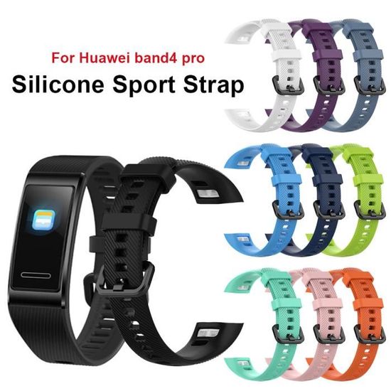 Bracelet de remplacement de bracelet en silicone souple pour Huawei Band 3  Pro et Band 4 Pro--Deep bleu - Cdiscount Téléphonie