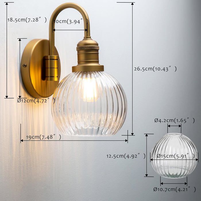 Pathson Applique Urale Industrielle Interieur, Lape Urale étal