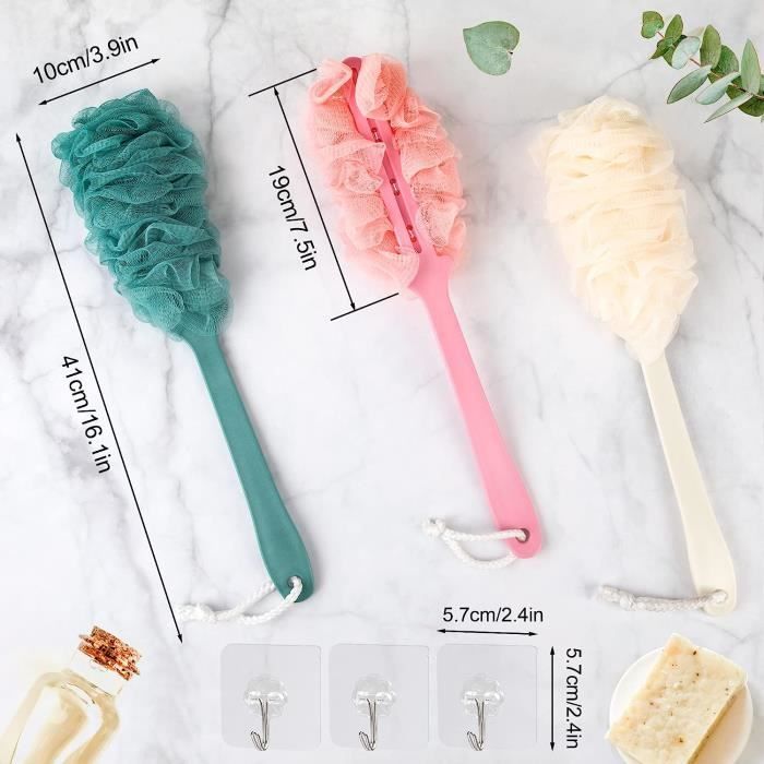 Lot De 3 Brosses à Biberon Long Manche - Éponge Mousse Douce - Pour Bouteilles Et Tasses
