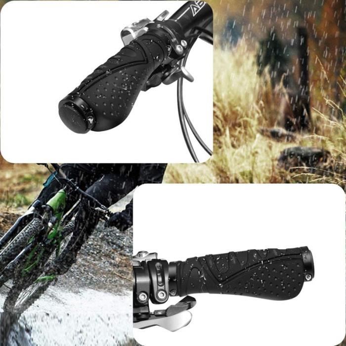 Poignées De Guidon VTT Bynccea – Double Verrouillage Alu, Antidérapantes Et Confortables