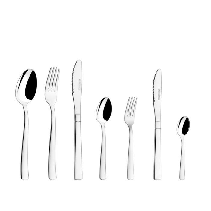 Pastel Lot De 24 Couverts En Acier Inoxydable En Forme De Rose Poli Couvert Rose