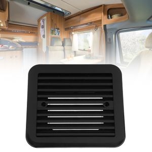 Sorties D'aération Universelles Pour Camping-car - Lot De 2 Grilles Aération Noir ABS - 7x7x5,1 Cm