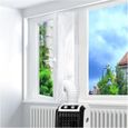 Kit calfeutrage climatiseur 400cm double ouverture – Kit fenetre pour climatiseur mobile sans perçage – Toit incliné