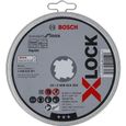 BOSCH 10 disques à tronçonner plats X-LOCK 125mm - Standard for Inox-0