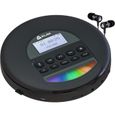 KLIM Nomad - Nouveauté 2023 - Lecteur CD Portable - Batterie Intégrée Longue Durée - avec Écouteurs - Compatible CD-R, CD-RW-0