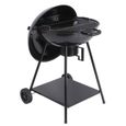 Barbecue à charbon DubaÏ - Acier chromé - Ø55cm-0