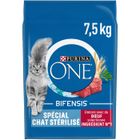 PURINA ONE Chat Stérilisé - au Bœuf - 7,5 KG - Croquettes pour chat adulte