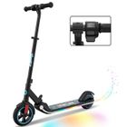 RCB R11S Trottinette Électrique Enfants, Écran LED, Néons Colorés, Vitesse et Hauteur Réglables, Cadeau Idéal Noir