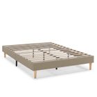 VS VENTA-STOCK Sommier tapissier Aura 140x200 cm Beige, Hauteur 30 cm