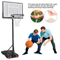 Panier de Basketball Mobile - POPS Panier De Basket Enfant Sur Pied Réglable 82x58x245cm