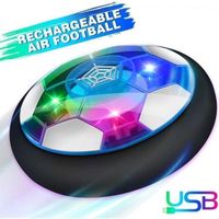 Air Power Football, Jouet Enfant Ballon de Foot Rechargeable avec LED Lumière Hover Soccer Ball Jeux de Foot Cadeau