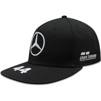 Marchandise officielle de Formule 1  MercedesAMG Petronas Motorsport 2019 F1trade  Lewis Hamilton Bord plat Casquette  Noir[343]