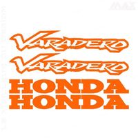 4 stickers VARADERO – ORANGE – sticker HONDA 125 1000 XL V - HON412