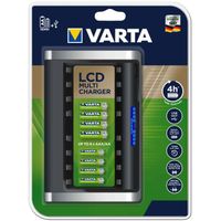 VARTA Multi chargeur avec écran LCD pour 8 AA ou AAA + 1 Port USB
