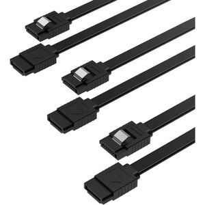 Benfei Lot de 3 câbles SATA III 6 Gbit/s 45,7 cm 