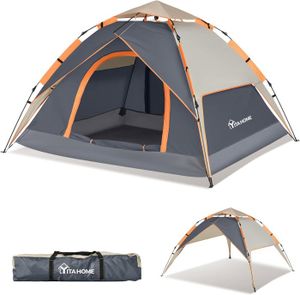 TENTE DE CAMPING Tente De Camping Double Couche Tente Pop-Up Pour 2