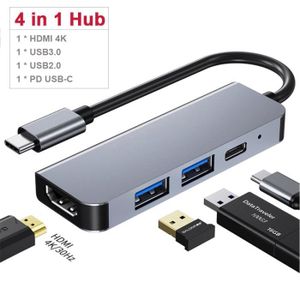 HUB Modèle 4 en 1-HDMI - Adaptateur Multiport 4 en 1 U